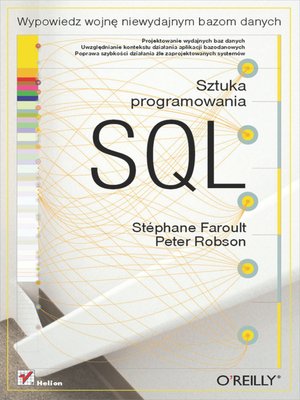 cover image of SQL. Sztuka programowania